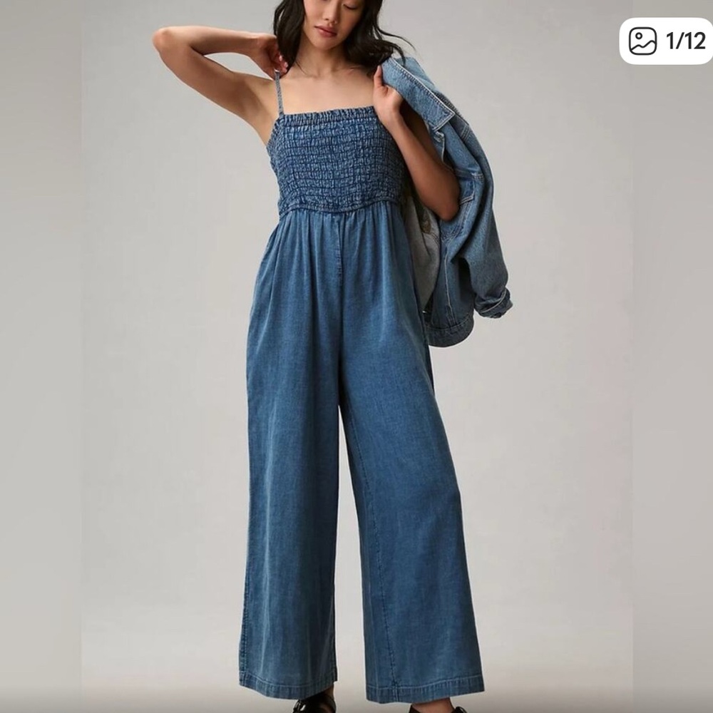 Anthropologie Pilcro Denim Jumpsuit, XS